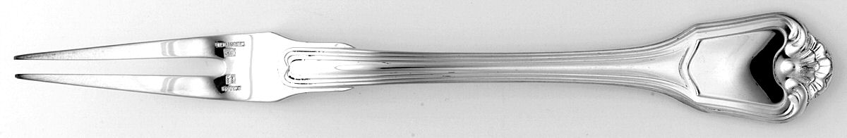 Port Royal (Silverplate) Snail Fork by Christofle France-1