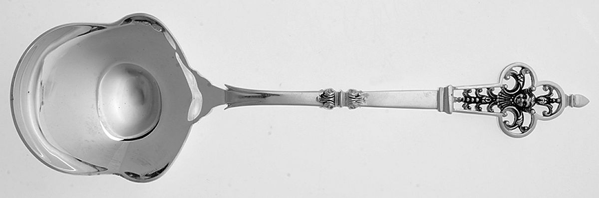 Renaissance (Sterling, 1991) Boiled Potato Ladle, Solid Piece by Christofle France-1