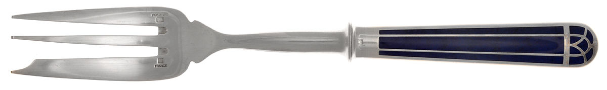 Talisman-Blue (Silverplate, 1995) Solid Serving Fork by Christofle France-1