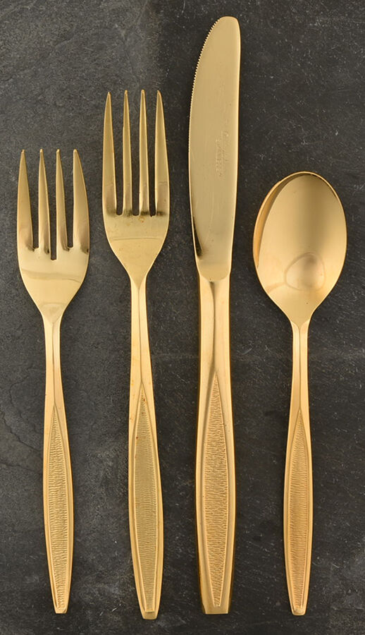 CUD2 (Gold Electroplate) 32  Piece Estate Set by Custom Design-1