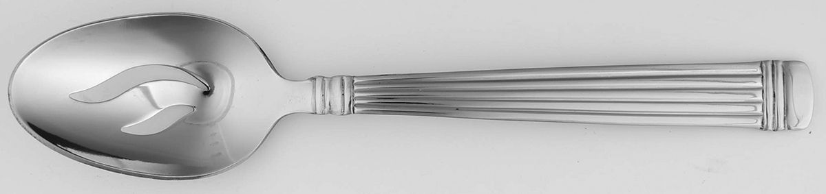 Arcadia (Stainless) Pierced Tablespoon (Serving Spoon) by Cuisinart Flatware-1