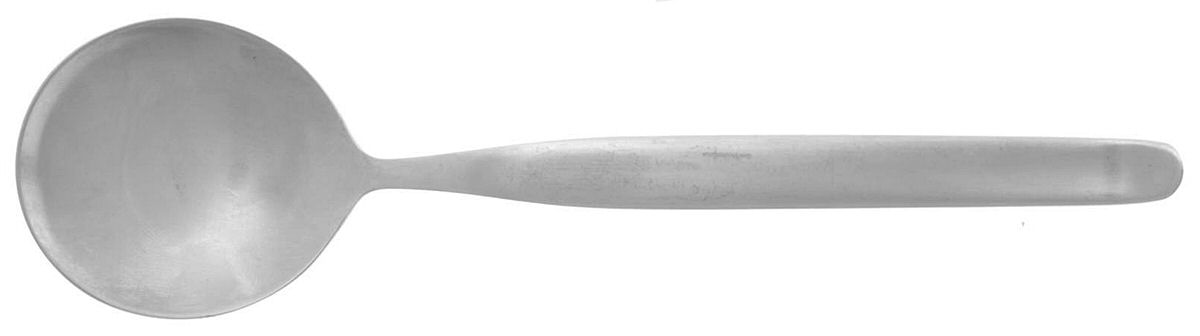 Linden (Stainless) Round Bowl Soup Spoon (Bouillon) by C Hugo Pott-1
