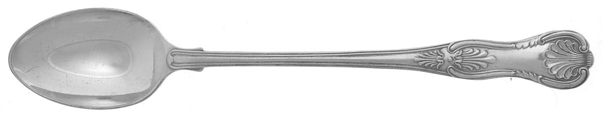 English King (Silverplate) Iced Tea Spoon by Cooper Bros & Sons-1