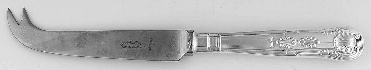 English King (Silverplate) Hollow Handle Serving Cheese Pick by Cooper Bros & Sons-1