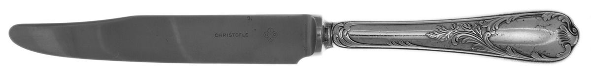 Marly (Silverplate, 1890, Glossy Handle) New French Hollow Knife by Christofle France-1