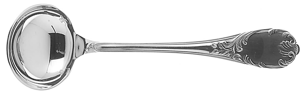 Marly (Silverplate, 1890, Glossy Handle) Solid Sugar Serving Ladle by Christofle France-1