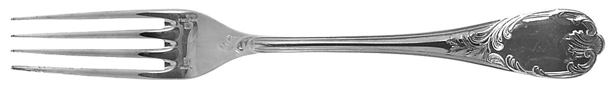 Marly (Silverplate, 1890, Glossy Handle) Dessert Fork by Christofle France-1