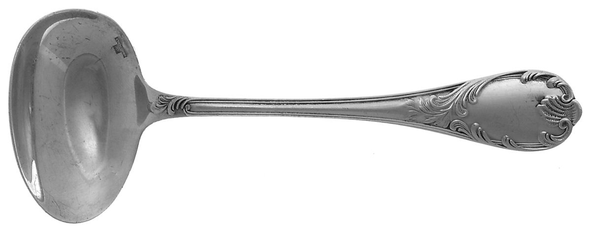 Marly (Silverplate, 1890, Glossy Handle) Cream Dipper with One Spout by Christofle France-1