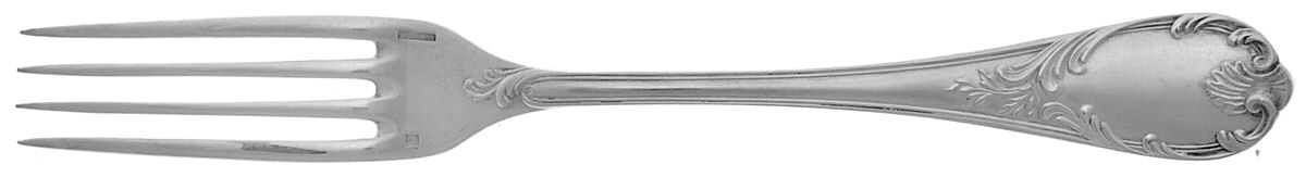 Marly (Silverplate, 1890, Glossy Handle) Dessert Fork by Christofle France-1