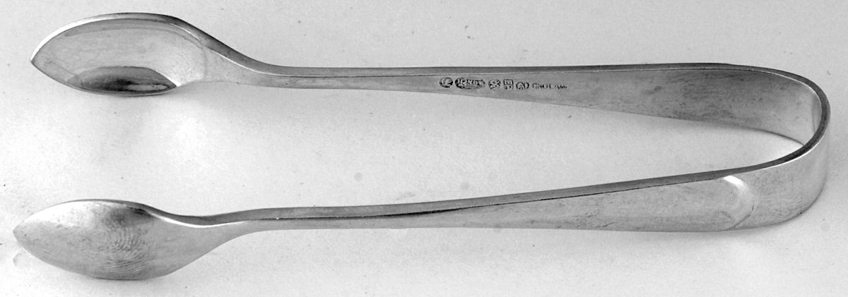 Queen Anne (Silverplate) Sugar Tongs by Cooper Bros & Sons-1