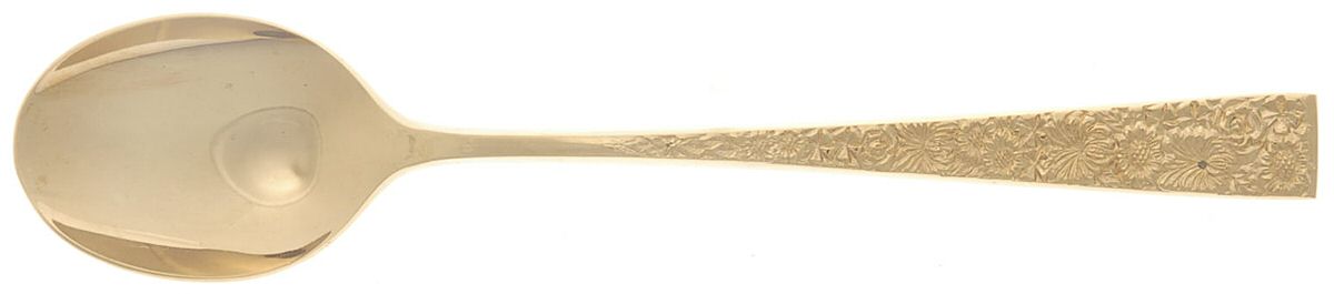 Golden Fresco (Gold Electroplate) Sugar Spoon by Cosmos Products Company-1