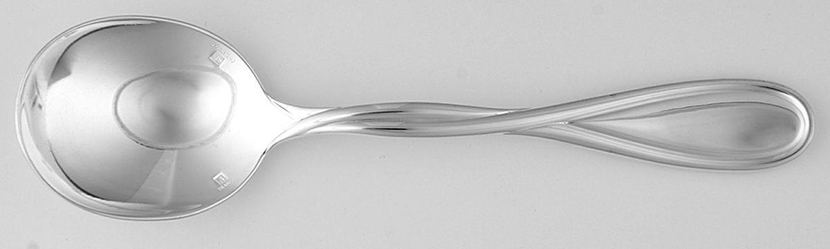 Galea (Silverplate, 2000) Round Bowl Soup Spoon (Cream Soup) by Christofle France-1