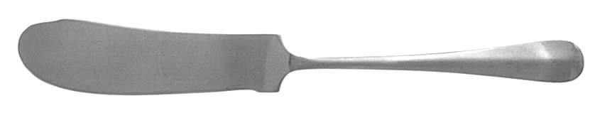 Queen Anne (Stainless, Satin) Flat Handle Butter Spreader by Cooper Bros & Sons-1