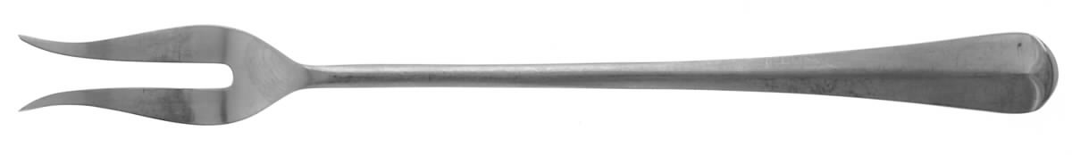 Queen Anne (Stainless, Satin) Short Handle Pickle/Olive Fork by Cooper Bros & Sons-1