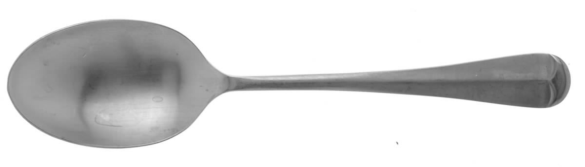 Queen Anne (Stainless, Satin) Place/Oval Soup Spoon by Cooper Bros & Sons-1