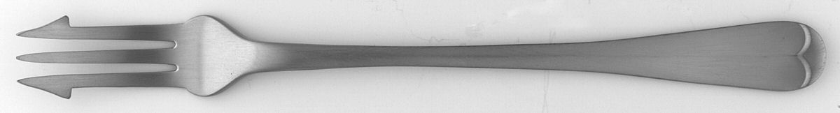 Queen Anne (Stainless, Satin) Long Handle Pickle/Olive Fork by Cooper Bros & Sons-1