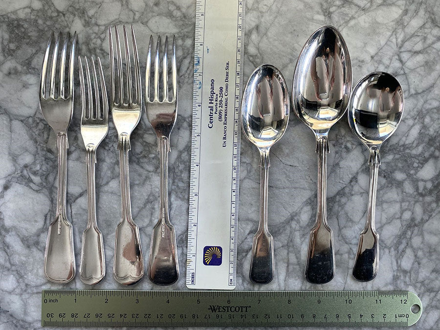 Fiddle Thread (SILVERPLATE) Fork by Cooper Bros & Sons-1