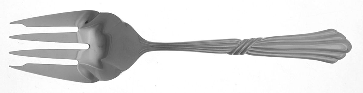CLF35 (Stainless) Medium Solid Cold Meat Serving Fork by The Cellar(Flatware)-1