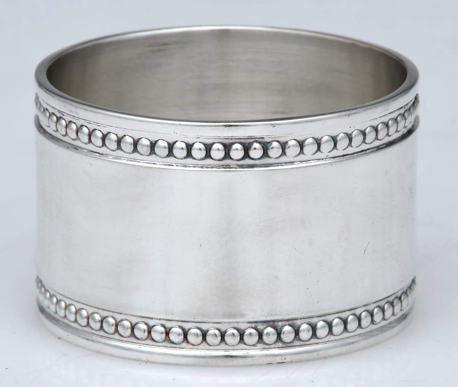 Perles (Silverplate, Hollowware) Napkin Ring by Christofle France-1