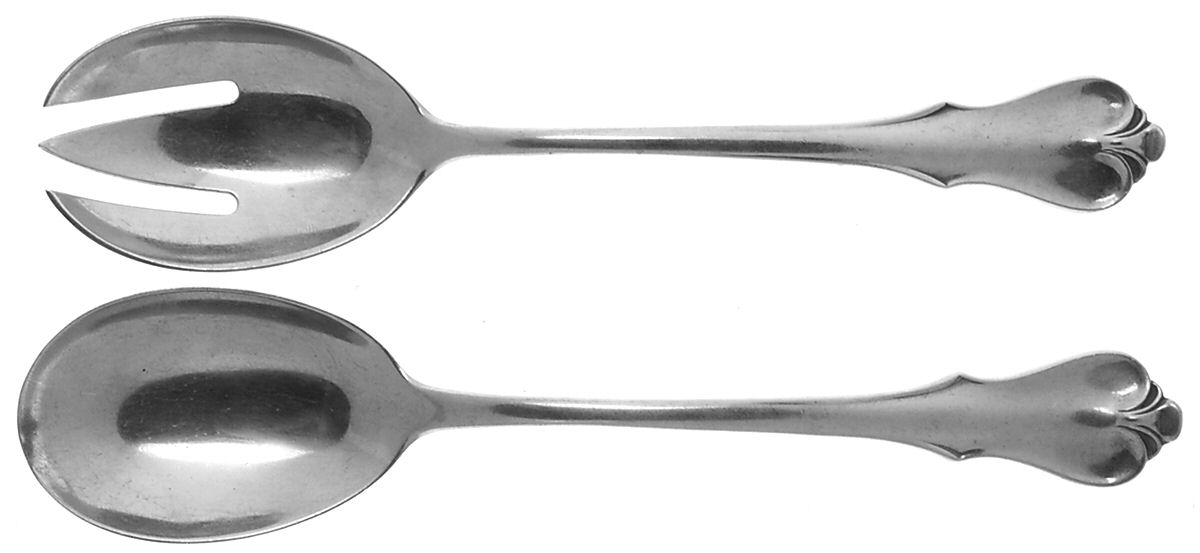 Colonial (Sterling) Solid Serving Set by Camusso (Peru)-1
