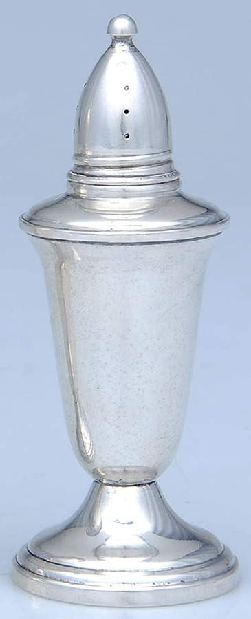 Sterling Hollowware Weighted Pepper Shaker by Crown Silver Co-1