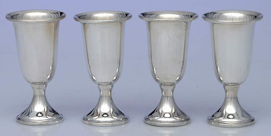 Sterling Hollowware Weighted Cordial - Set of 4 by Crown Silver Co-1