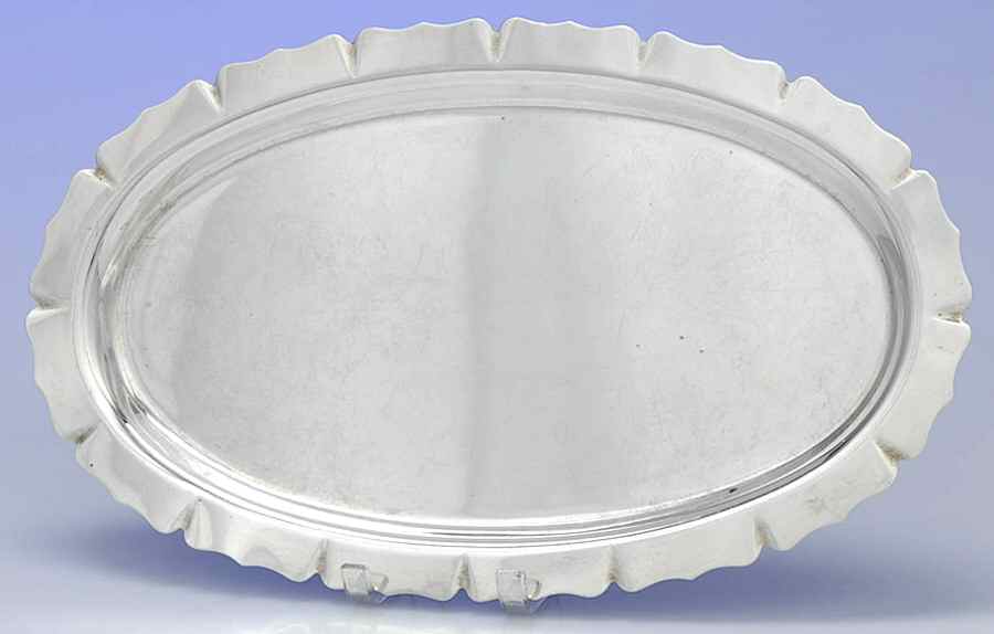 Sterling Hollowware Tray for Sterling Creamer & Sugar Set by Crown Silver Co-1