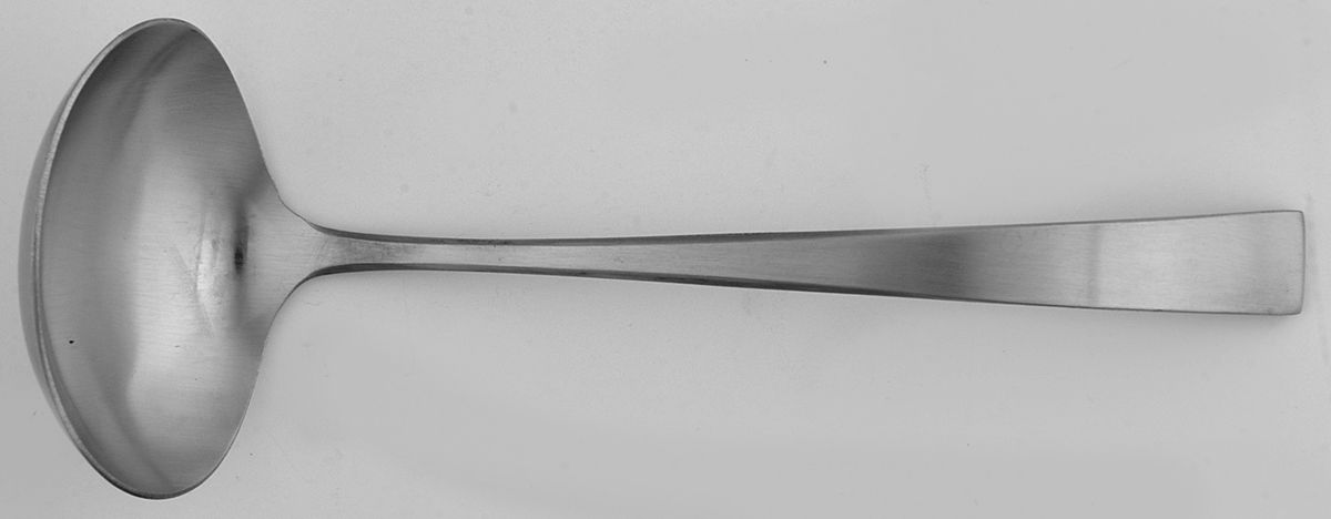 CUD4 (STAINLESS) Solid Gravy Ladle by Custom Design-1