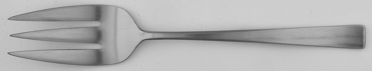 CUD4 (STAINLESS) Medium Solid Cold Meat Serving Fork by Custom Design-1