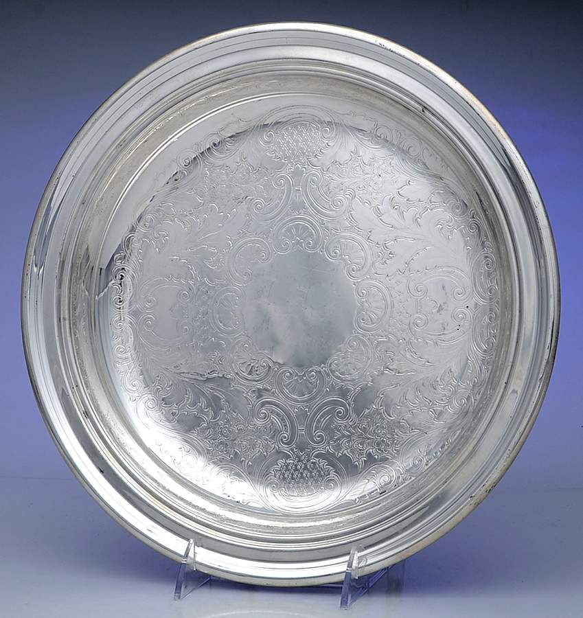 87EF (Silverplate, Hollowware) Footed Plated Oval Vegetable Bowl by Crescent Silverware-1