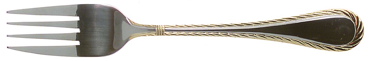Carlyle (Stainless, Gold Accent) Individual Salad Fork by Cambridge Silver-1