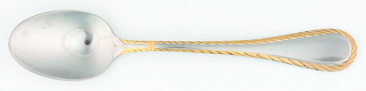 Carlyle (Stainless, Gold Accent) Teaspoon by Cambridge Silver-1