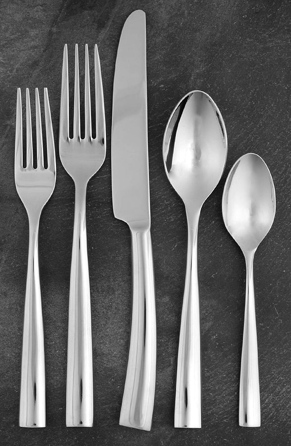 Silhouette Bright (Stainless) 5 Piece Place Setting by Jean Couzon-1