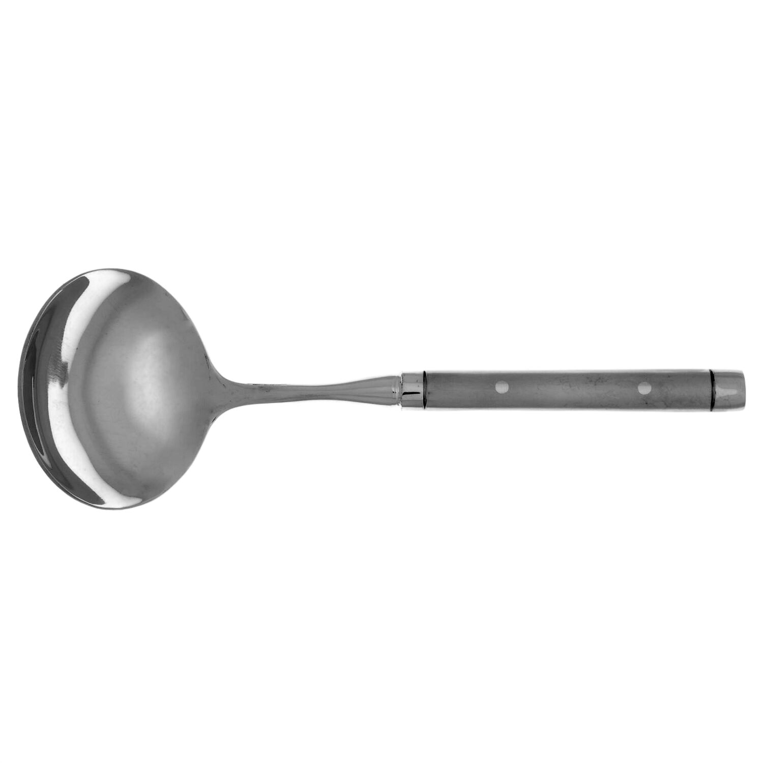 Tripoli II-Sand (Stainless) Gravy Ladle with No Spout Stainless Bowl HC by Cambridge Silver-1
