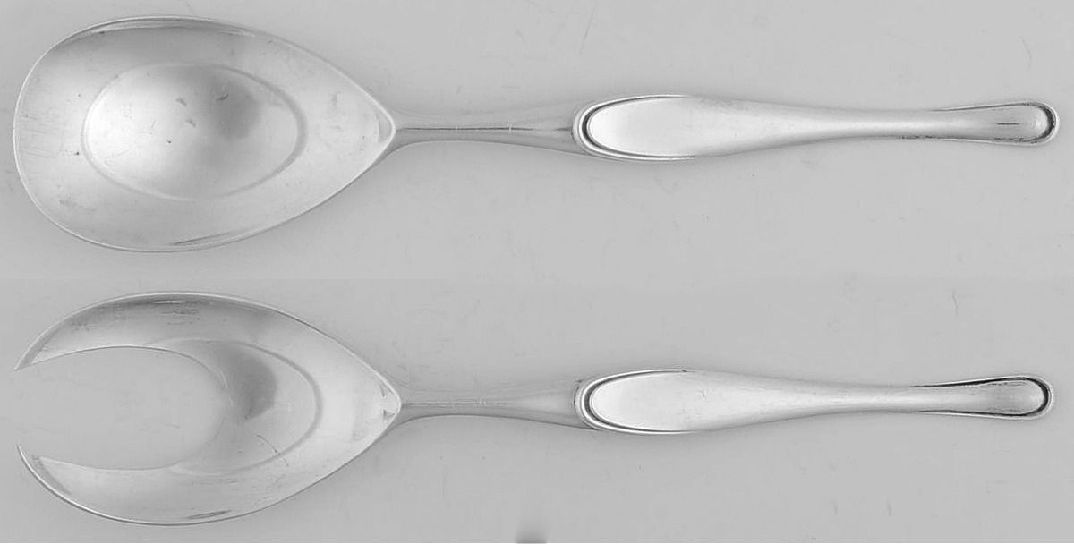 Florida (Sterling) (2 Pc) Solid Salad Set by Camusso (Peru)-1
