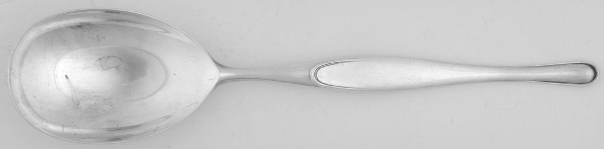 Florida (Sterling) Solid Smooth Casserole Spoon by Camusso (Peru)-1