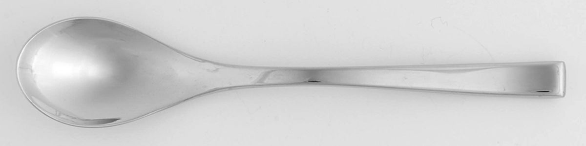 Steel Mirror-Nicola (Stainless) Place/Oval Soup Spoon by Jean Couzon-1