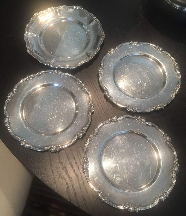 CXU5 (Sterling, Hollowware) Bread Plate by Camusso (Peru)-1