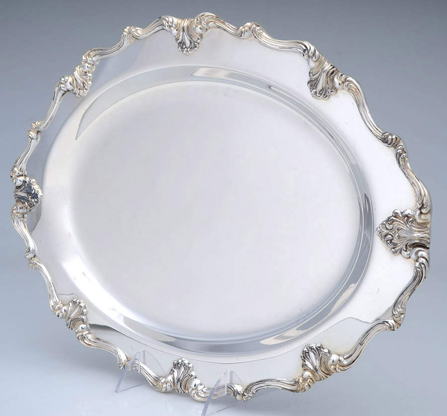 1089 (Silverplate, Hollowware) Large Silverplate Waiter Tray by Crescent Silverware-1
