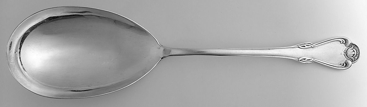 San Marco (Sterling) Solid Smooth Casserole Spoon by Camusso (Peru)-1