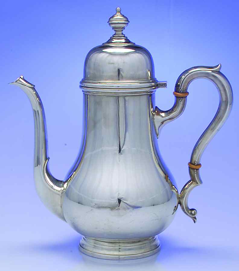 SC523-1 (Sterling, Hollowware) Coffee Pot by Charter Silver Co.-1