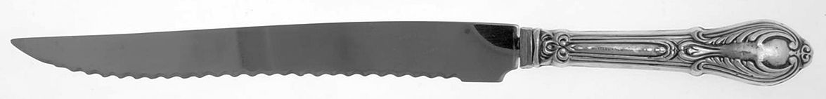 Cwv4 (Sterling) Small Steak Carving Knife with Stainless Blade by Crown Silver Co-1