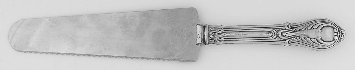 Cwv4 (Sterling) Pie & Cake Server with Stainless Blade by Crown Silver Co-1