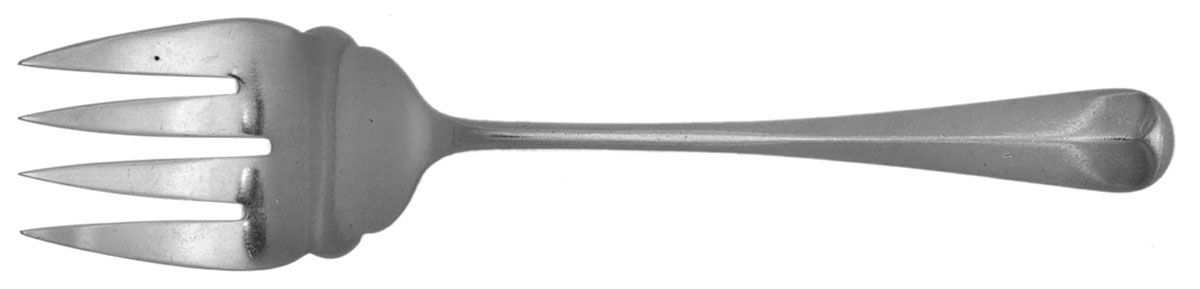Queen Anne (Sterling) Medium Solid Cold Meat Serving Fork by CJ Vander-1