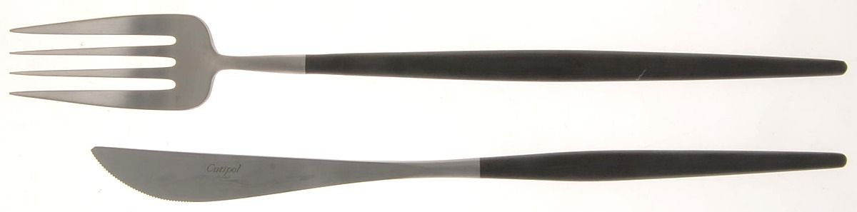 Goa (Stainless) Small Stainless Blade 2-Piece Steak Carving Set by Cutipol-1