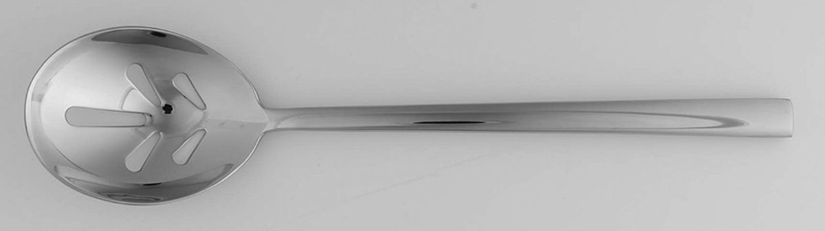 Emerge (Stainless) Pierced Solid Serving Spoon by Cambridge Silver-1