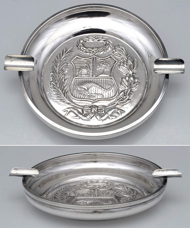Sterling Hollowware 4" Ashtray by Camusso (Peru)-1