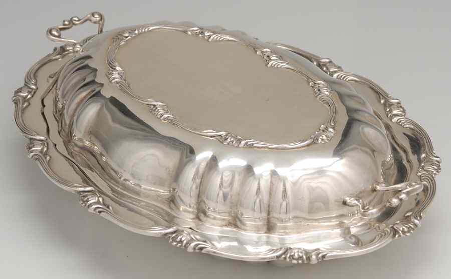 Sterling Hollowware 12" Oval Double Vegetable by Camusso (Peru)-1