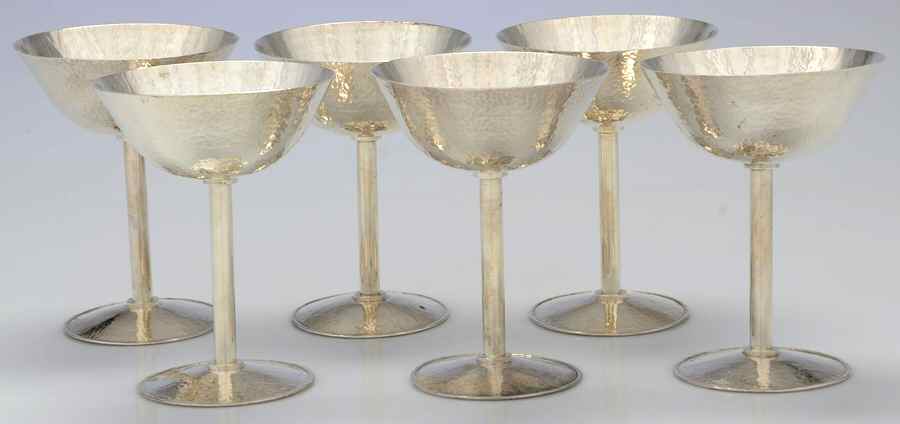 Sterling Hollowware Champagne/Sherbet - Set of 6 by Camusso (Peru)-1