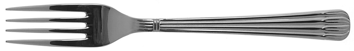 Osiris (Stainless, Ribbed Handle & Bolster) Fork by Christofle France-1